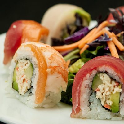 Lunch – Rainbow Roll & Salad