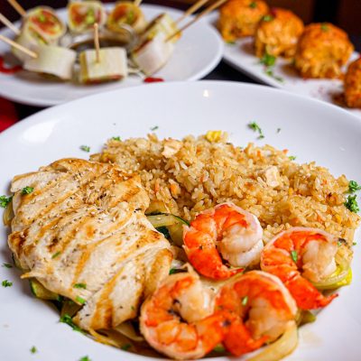 Hibachi Chicken and Shrimp