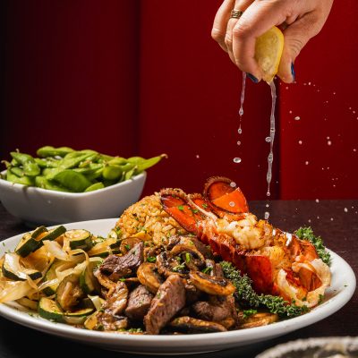 NY STRIP STEAK AND LOBSTER